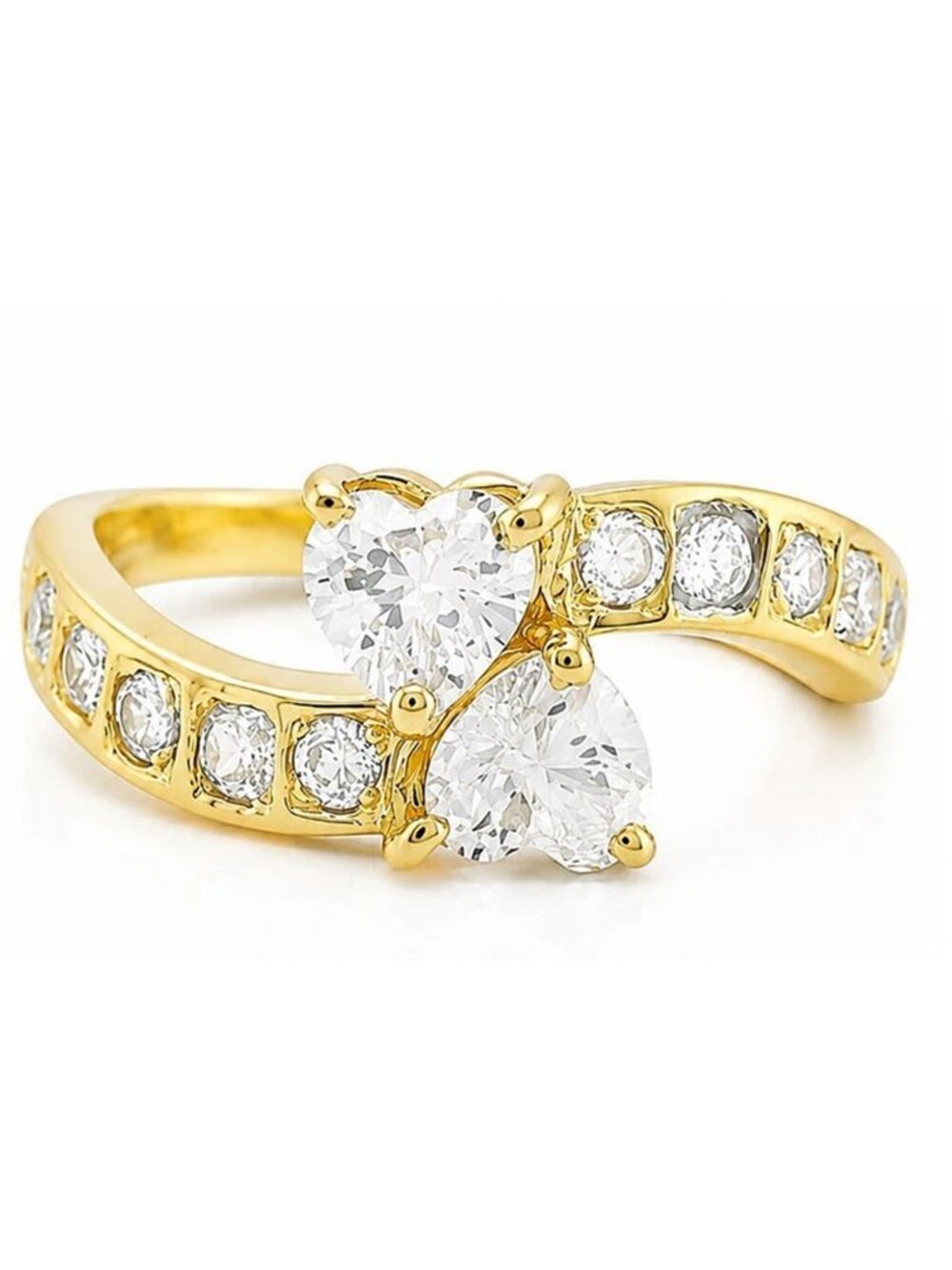 Created 1.30 Cts White Sapphire Ring .925 Silver